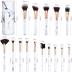 DUAIU Makeup Brushes Set Make Up Brushes Professional 15Pcs Marble Makeup Brush Set for Foundation Powder Concealers and Eyeshadow with Exquisite Marble Bucket Gift Box…