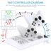 Cooling Fan with Charging Stand for Xbox Series S Console and Controller, Dual Charger Dock Accessories with 2 x 1400mAh Rechargeable Battery and Cover, Headphone Mount for Xbox Series S, White