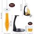 LUJII Heroic Sword Whiskey Decanter Set for Brave Hero, Liquor Dispenser with 2 Glasses & Wooden Tray, Alcohol Holder for Bourbon or Scotch, Gift for Men Husband Dad Boyfriend or Son, 850 ml