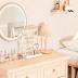 ProCase Jewelry Organizer Jewelry Stand Jewelry Holder Organizer, 4-Tier Necklace Organizer with Ring Tray, Small Cute Aesthetic Jewelry Tower Storage Rack Tree for Bracelets Earrings Rings -White