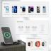 4smarts Qi2 Wireless Charging Station Trident, 15W Fast Wireless Charger for Smartphone, AirPods, and Apple Watch – Qi2 Certified, USB-C Ports for Smartwatch, Silent Operation, Adjustable LED, Grey