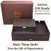 Mens Watch Box Leather Valet Tray - Bedside Table Organizer, Men's Jewelry Box, Watch Case for Men with Large Smartphone Charging Station - Jewelry Box for Men with Valet Box and Nightstand Organizer