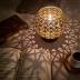 OShadow Candle Holder (shadow caster UNIQUE Patterns)- moroccan candle holders for centerpiece table decorations & candelabra - lantern candle sticks holder - taper candle holder DECORATIVE gold decor