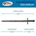 SZCO Supplies 40.5” Hand Forged Carbon Steel Rustic Broad Sword with Leather Wrapped Handle, Black/Brown (901132)