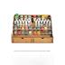 Plydolex Wooden Craft Paint Storage Rack with 58 Holes for Paint Bottles - Hand Craft Paint Holder Rack with 4 Miniature Stands and Removable Upper Shelf - Paint Organizer for Miniature Paint Set