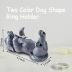 dgudgu 2 Dog Ring Holder for Jewelry Animal Ring Stand Engagement Ring and Wedding Ring Display Holder Stand God Lover Gift For Women