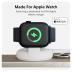 HyperJuice 2-in-1 Wireless Charger Qi2 Magnetic Stand — Fast Wireless Charger for iPhone, Apple Watch, & Qi Compatible Devices — Compact Adjustable 2 in 1 Charging Station Apple w/Built-in Kickstand