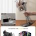 DIMONCOAT Phone Stand for Desk, Angle Height Adjustable Phone Holder for Desk, Aluminum Alloy Universal iPhone Stand Holder, Retractable Cell Phone Stand Recording Office for iPhone 16 15 Pro Max Plus