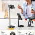 DIMONCOAT Phone Stand for Desk, Angle Height Adjustable Phone Holder for Desk, Aluminum Alloy Universal iPhone Stand Holder, Retractable Cell Phone Stand Recording Office for iPhone 16 15 Pro Max Plus