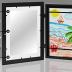 Americanflat Front Loading Kids Art Frame in Black - 8.5x11 Picture Frame with Mat and 10x12.5 Without Mat - Kids Artwork Frames Changeable Display - Frames for Kids Artwork Holds 100 Pieces