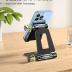 Nulaxy Dual Folding Cell Phone Stand, Fully Adjustable Foldable Desktop Phone Holder Cradle Dock Compatible with Phone 16 15 14 13 12 11 Pro Xs Xs Max Xr X 8, Nintendo Switch, All Phones