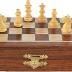 Chess Bazar - Magnetic Travel Pocket Chess Set - Staunton 7 X 7 Inch Folding Game Board Handmade in Fine Rosewood