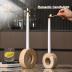 HAMAKAWA Marble Candle Holders Set of 2, Natural Beige Travertine Stone Candlestick Holders fit Φ0.75 Inch Taper Candle, Candle Stand Decor for Home, Dinner, Party, Wedding