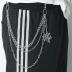 Punk Pants Chain Hip Hop Butterfly Cross Sword Star Rivet Charm Layered Jeans Chains Wallet Chain Vintage Rock Chains for Women Men Halloween Jewelry Gifts Clothing Accessories (Spider Web)