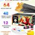64 PCS Acrylic Paint Set with 12 Brushes, 2 Knives, Palette and Sponge, 48 Colors (60ml, 2oz) Art Craft Paints Gifts for Adults Kids Artists Beginners, Halloween Pumpkin Painting Kit