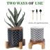 ARTORA Small Wood Plant Stand, Mid Century Modern Succulents Plant Pot Holder Decorative Planter Stand for Small Indoor Plants (Natural)