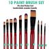 Falling in Art Beechwood Easel Box Set, 27 Pcs Tabletop Acrylic Paint Set, Portable Display Easel Stand with 12 Acrylic Paints, Canvas Panels and Brushes, Suitable for Beginners and Professionals