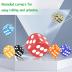 SLSESIN 100 Pieces 16MM Dice Set, 6 Sided Standard Colored Dices with Portable Plastic Box, Opaque 10 Colors Games Dice for Board Games, Parties, Classroom Math Bulk Dice