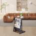 JOIN IRON Storage Bookshelf, Detachable Brochure Display Stand, Floor-Standing Magazine Rack with 4 Pockets, Newspaper Stand Easy to Move Easy to Assemble Compartments for Living Room