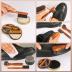 13Pcs Shoe Care Kit for Men & Women,3 Horsehair Shoe Polish Brush,Black Brown Neutral Mink Oil for Shoes,Care for Leather Boots, Shoe Cleaning Kit as Gift for Men with Shine Sponges & Care Cloth