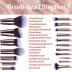 BS-MALL Makeup Brushes Premium Synthetic Foundation Powder Concealers Eye Shadows 18 Pcs Brush Set with 5 sponge & Holder Sponge Case (A-Pink)