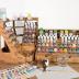 Plydolex Wooden Craft Paint Storage Rack with 58 Holes for Paint Bottles - Hand Craft Paint Holder Rack with 4 Miniature Stands and Removable Upper Shelf - Paint Organizer for Miniature Paint Set