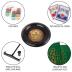 Trademark Poker Roulette Wheel Set – 16-Inch Gambling Wheel with Reversible Roulette and Black Jack Table Cotton, Chips, 2 Decks of Cards, and More