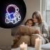Astronaut Book Neon Sign, Astronaut Led Sign, Custom Neon Sign, Book Store Wall Decor Kid's Room Game Room Wall Art Decor,Bookish LED Sign, Bookworm Reader Club Wall Decor Christmas Birthday Gifts
