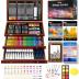 Soucolor Art Supplies, 192-Pack Deluxe Art Set Drawing Painting Supplies Art Kit with Acrylic Pad, Watercolor Pad, Sketch Book, Canvases, Acrylic Paint, Crayons, Pencils, Gifts for Artists Adults Kids