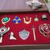 Andrew Jas Unisex The Legend of Zelda Twilight Princess & Hylian Shield & Master Sword finest collection sets keychain/necklace/jewelry series (Red-10set)