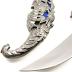 VIP Home Essentials 10" Novelty Fantasy Dragon Dagger Blade Knife Sword - Deep Blue