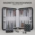 Magnetic Travel Backgammon Sets for Adults - Quality PU Leather Backgammon Board Game for Adults and Kids - 14" Travel Backgammon Board with 32 Magnetic Pieces in PU Leather Case
