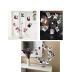 Mollytek Desktop Photo Holder With Clips Postcard Gift Card Picture Display Stand Decor Photo Tree Stand for Table Display Sky Wheel Romantic Design with Plated Wire and 14 Photo Metal Clips
