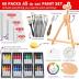 ARTALLY Acrylic Paint Set for Adults & Kids, 67 Pcs Canvas Painting Kits, 32 Colors Acrylic Paint (22ML),Table Easel,Brushes,Canvas, Art Painting Supplies Kit for Students,Artists,Beginners