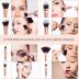 DUAIU Makeup Brushes Set Make Up Brushes Professional 15Pcs Marble Makeup Brush Set for Foundation Powder Concealers and Eyeshadow with Exquisite Marble Bucket Gift Box…