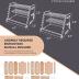 tinctor Wooden Paint Brush Holder for 44 Brushes - Desk Stand Paintbrush Organizer, Holding Rack for Pens, Paint Brushes, Colored Pencils, Markers