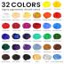 ARTALLY Acrylic Paint Set for Adults & Kids, 67 Pcs Canvas Painting Kits, 32 Colors Acrylic Paint (22ML),Table Easel,Brushes,Canvas, Art Painting Supplies Kit for Students,Artists,Beginners