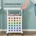 𝐂𝐫𝐚𝐟𝐢𝐭 Organizers and Storage for Cricut Machines, Rolling Craft Storage Cart with 30 Vinyl Roll Holders, Crafting Table Organization Workstation for Craft Room Home, Compact Removable