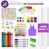 Joyooss Art Easel for Kids Easel for Toddlers, Adjustable Standing Wooden Toddler Easels Kids Board Whiteboard & Chalk Board Kids Dry Erase Board, Art Easel for Kids Age 2-4 4-8 9-12 Drawing Easels