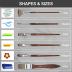 HAGERI 20 Pieces Paint Brushes, Expert Synthetic Nylon Bristles Paint Brush Kit with Palette Knife & Suede Leather Roll, Paint Brushes Set for Oil, Acrylic, Watercolor, Gouache and Detail Paintings