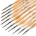Grabie Paint Brush Set, Miniature Detail, 11 Pcs for Oil, Acrylic, Watercolor and Gouache, Nylon Hair Paint Brush With Natural Wood Handle, Great for Beginners and Professionals