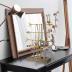Urban Deco Arrow Jewelry Organizer Stand 4-Tier Gold Jewelry Stand Necklace Organizer With Wooden Ring Holder For Jewelry Display Bracelet Holder Stand Earring Organizer For Girls - Gold