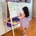 Joyooss Art Easel for Kids Easel for Toddlers, Adjustable Standing Wooden Toddler Easels Kids Board Whiteboard & Chalk Board Kids Dry Erase Board, Art Easel for Kids Age 2-4 4-8 9-12 Drawing Easels
