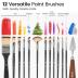 ARTALLY Acrylic Paint Set for Adults & Kids, 67 Pcs Canvas Painting Kits, 32 Colors Acrylic Paint (22ML),Table Easel,Brushes,Canvas, Art Painting Supplies Kit for Students,Artists,Beginners