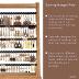 Poyilooo Earring Holder Organizer, Rustic Wood Earring Holder Stand, 5 Layer Jewelry Holder Organizer with 270 Earring Tree Holes Display Rack for Stud Earings & Hoop Earrings, Gifts for Women