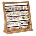 Poyilooo Earring Holder Organizer, Rustic Wood Earring Holder Stand, 5 Layer Jewelry Holder Organizer with 270 Earring Tree Holes Display Rack for Stud Earings & Hoop Earrings, Gifts for Women