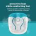 Homedics Bubble Mate Foot Spa, Toe Touch Controlled Foot Bath with Invigorating Bubbles and Splash Proof, Raised Massage nodes and Removable Pumice Stone
