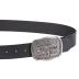 Levi's Men's Leather Belt With Antiqued Buckle,Black,44