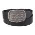 Levi's Men's Leather Belt With Antiqued Buckle,Black,44
