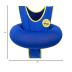 Poolmaster Learn-to-Swim Vest, Adjustable Tube Floatation Swim Trainer and Swim Aid for Kids Ages 3 to 6 Years, Blue
